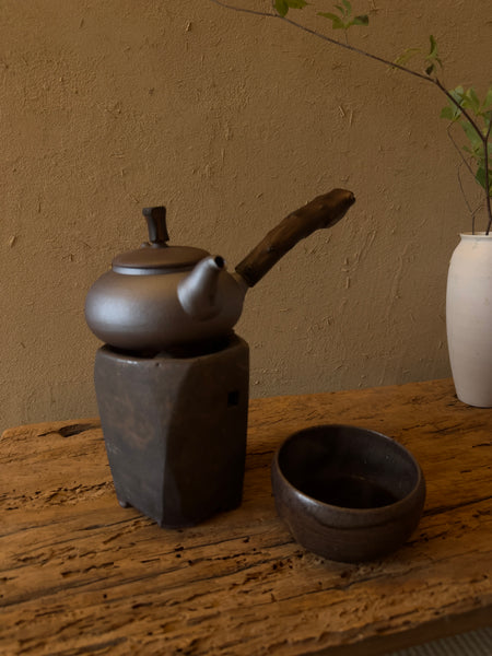 450ml sidehandle pot/Clay Kettle set