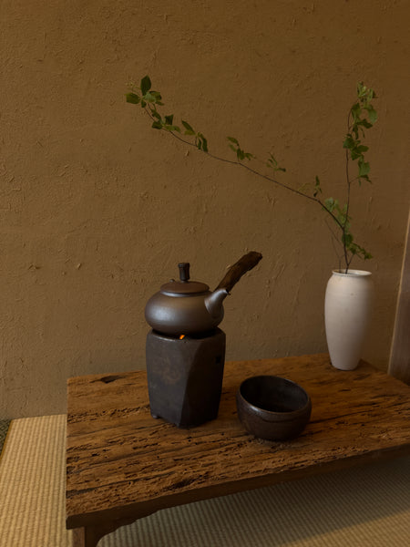 450ml sidehandle pot/Clay Kettle set