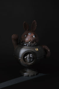 Ceramic Artwork Showcase:  Multi-Eyed Rabbit